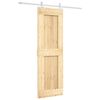 vidaXL Sliding Door with Hardware Set 70x210 cm Solid Wood Pine