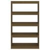 vidaXL Book Cabinet/Room Divider Honey Brown 80x30x135.5 cm Wood Pine