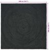 vidaXL Area Rugs Square Dark Grey 200 x 200 cm Jute