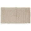 vidaXL Area Rugs Rectangular Natural and White 80 x 150 cm Jute