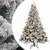 vidaXL Artificial Hinged Christmas Tree 120 cm 150 LEDs Warm White