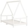 vidaXL Kids Bed Frame White 80x160 cm Solid Wood Pine