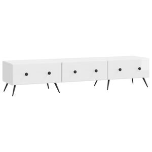 vidaXL TV Cabinet High Gloss White 147 x 34.5 x 30 cm Engineered Wood