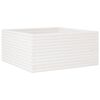 vidaXL Garden Planter White 100x100x46 cm Solid Wood Pine