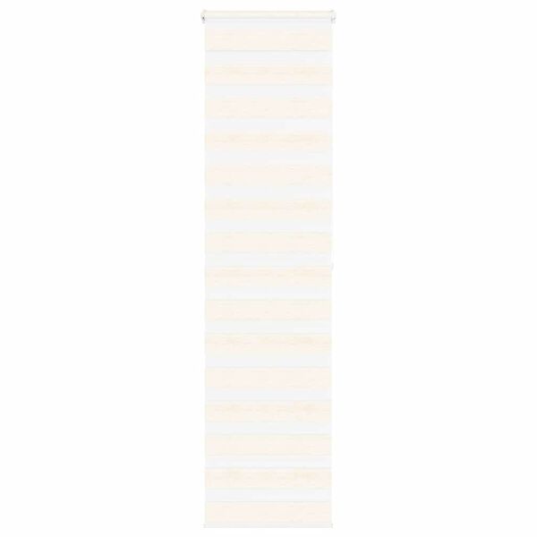 vidaXL Zebra Blind Marble Beige 55x200 cm Fabric Width 50.9 cm Polyester