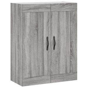 vidaXL Wall Mounted Cabinet Grey Sonoma 69.5x34x90 cm Engineered Wood