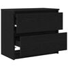 vidaXL TV Cabinet Black 60x35x54 cm Engineered Wood