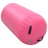 vidaXL Inflatable Gymnastic Roll with Pump 120x90 cm PVC Pink