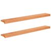 vidaXL Window Sills 2 pcs Varnished 120 x 15 x 2 cm Solid Beech Wood