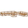 vidaXL Outdoor Sofa Set 8 pcs Natural Solid Acacia Wood