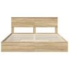 vidaXL Storage Bed with Drawer Sonoma Oak 180 x 200 cm Engineered Wood