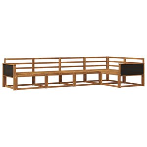 vidaXL Outdoor Sofa Set 5 pcs Natural Solid Acacia Wood