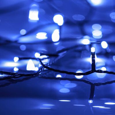 vidaXL LED String with 1000 LEDs Blue 100 m PVC