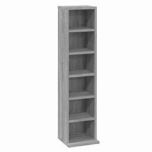 vidaXL CD Cabinet Grey Sonoma 21x20x88 cm Engineered Wood
