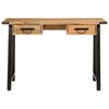 vidaXL Desk with Drawers 105x55x70 cm Solid Wood Mango and Iron