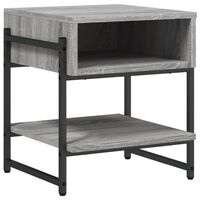 vidaXL Coffee Table Grey Sonoma 40x40x45 cm Engineered Wood