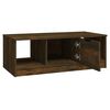 vidaXL Coffee Table Smoked Oak 102x50x36 cm Engineered Wood