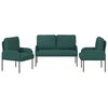 vidaXL Sofa Sets 3 pcs Dark Green 115 x 56 x 80 cm Plywood