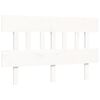 vidaXL Senior Bed without Mattress White 140x200 cm Solid Wood