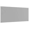 vidaXL Kitchen Backsplash Light grey 90 x 40 x 0.6 cm Tempered Glass