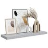 vidaXL Floating Wall Shelf Concrete Grey 80x23.5x3.8 cm MDF