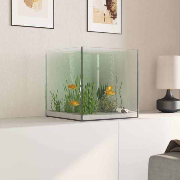 vidaXL Aquarium with Storage Transparent 30 x 30 x 30 cm Glass