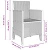 vidaXL Garden Chair 2 pcs Light grey 53 x 49 x 85 cm PP