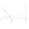 vidaXL Outdoor Euro Fence with Spikes 10 x 0.8 m Galvanised Steel Mesh