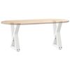 vidaXL Coffee Table Legs 2 pcs White 38x(42-43.3) cm Steel