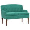 vidaXL Loveseat with Button Tufted Turquoise 111 x 65 x 79 cm Velvet