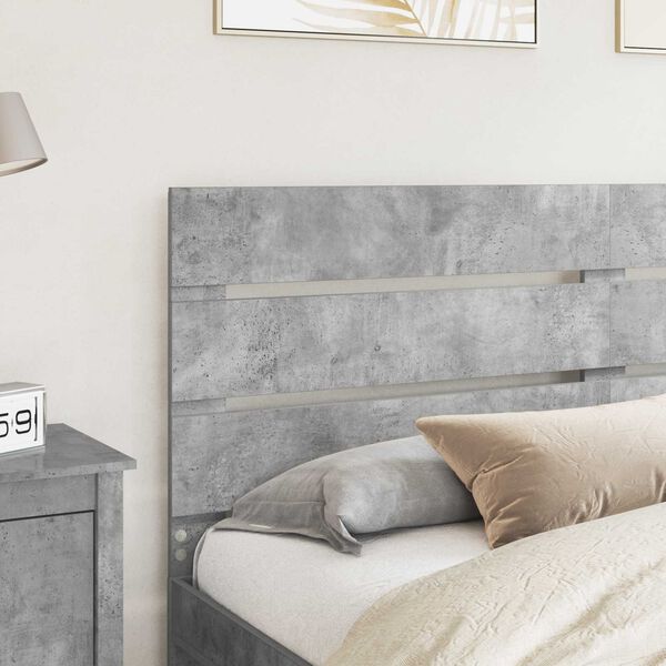 vidaXL Headboard Concrete Grey 200 cm Engineered Wood