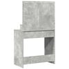 vidaXL Dressing Table Concrete Grey 79 x 41 x 135 cm Engineered Wood