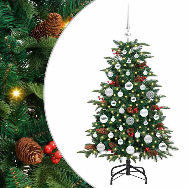 vidaXL Artificial Christmas Tree with 150 LEDs with Stand Green 120 cm