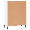 vidaXL Sideboard High Gloss White 69.5x34x90 cm Engineered Wood