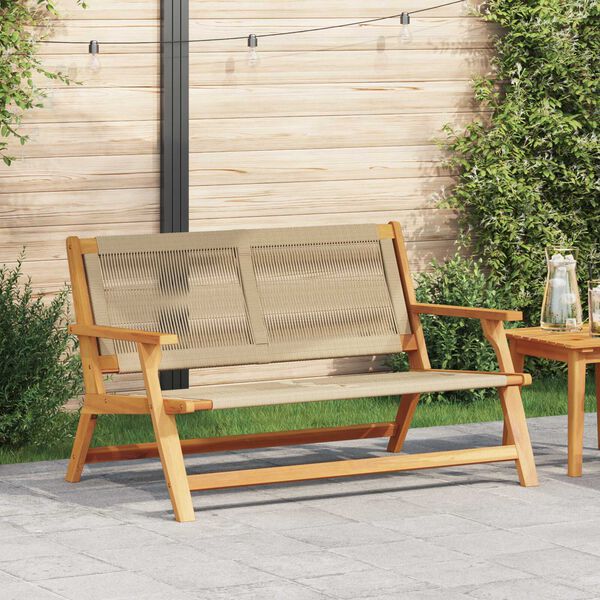 vidaXL Garden Furniture Beige 78 x 122 x 73cm Solid Acacia wood