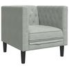 vidaXL Sofa Light Grey 74.5 x 71 x 70.5 cm Velvet