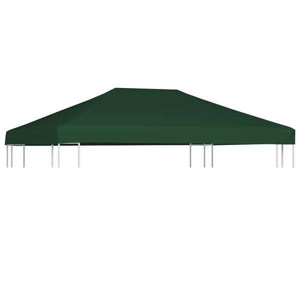 vidaXL Gazebo Top Cover 310 g/m² 4x3 m Green
