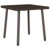 vidaXL Garden Coffee Table Rectangular Brown 40x40x37 cm Poly Rattan