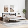 vidaXL Bed Frame without Mattress Brown Oak 160x200 cm Engineered Wood