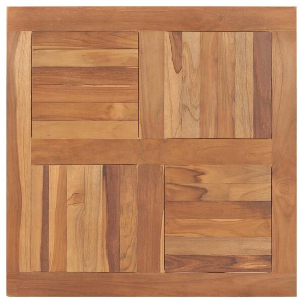 vidaXL Table Top Solid Teak Wood Square 80x80x2.5 cm