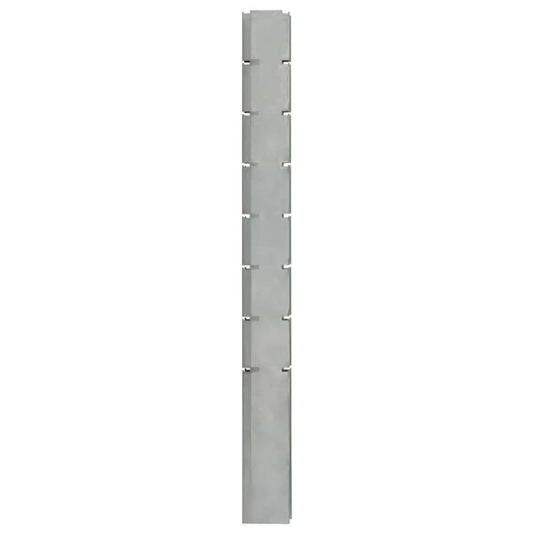 vidaXL Garden Fence Posts 10 pcs Silver 200 cm&nbsp;Galvanised Steel