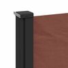 vidaXL Retractable Side Awning Brown 180x500 cm