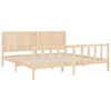 vidaXL Bed Frame without Mattress 200x200 cm Solid Wood Pine