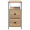 vidaXL Bedside Cabinet Artisan oak 30 x 60 x 60 cm Engineered wood