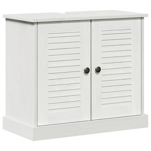 vidaXL Sink cabinet VIGO White and Antique White 68 x 34 x 59 cm