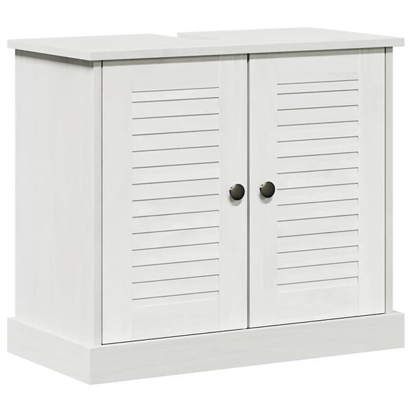 vidaXL Sink cabinet VIGO White and Antique White 68 x 34 x 59 cm