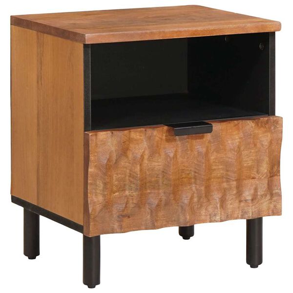 vidaXL Bedside Cabinet Brown 40 x 33 x 46 cm Solid Mango Wood