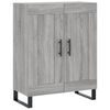 vidaXL Highboard Grey Sonoma 69.5x34x180 cm Engineered Wood
