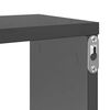 vidaXL Wall Cube Shelf 6 pcs High Gloss Grey 100x15x30 cm Engineered Wood