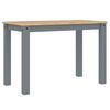 vidaXL Dining Table Panama Grey 112x60x75 cm Solid Wood Pine